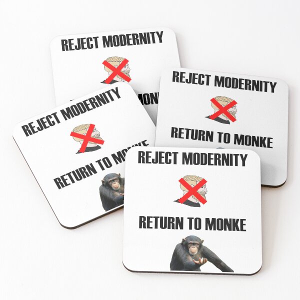 Item preview,  Reject modernity, return to monke designed and sold by UncleApo.
