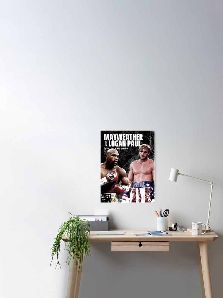 Floyd Mayweather Vs Logan Paul Poster By Bradaroni Redbubble