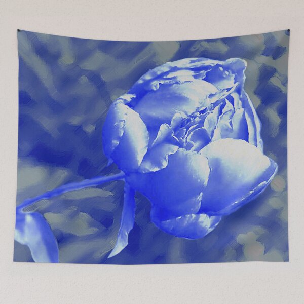 Item preview, Periwinkle Peony on Quiet Background designed and sold by AMGImpressions.