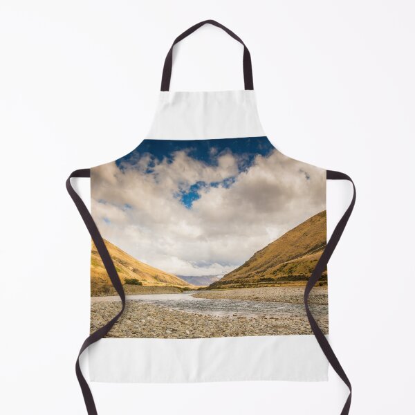 Item preview, A New Zealand mountain stream in a V shaped valley with dramatic clouds designed and sold by SnapTPhotograph.