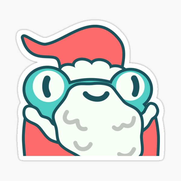 B-Froggio Santa Sticker