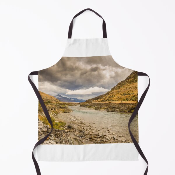 Item preview, A mountain landscape and river on a cloudy day in New Zealand near Omarama designed and sold by SnapTPhotograph.