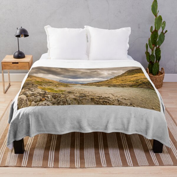 Item preview, A mountain landscape and river on a cloudy day in New Zealand near Omarama designed and sold by SnapTPhotograph.