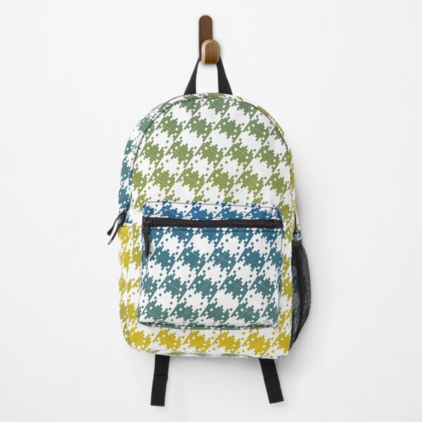 Item preview, Space Invader Dogtooth Pattern Blue and Yellow Fade designed and sold by Quooki.