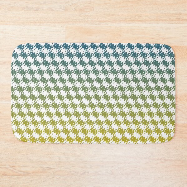 Item preview, Space Invader Dogtooth Pattern Blue and Yellow Fade designed and sold by Quooki.