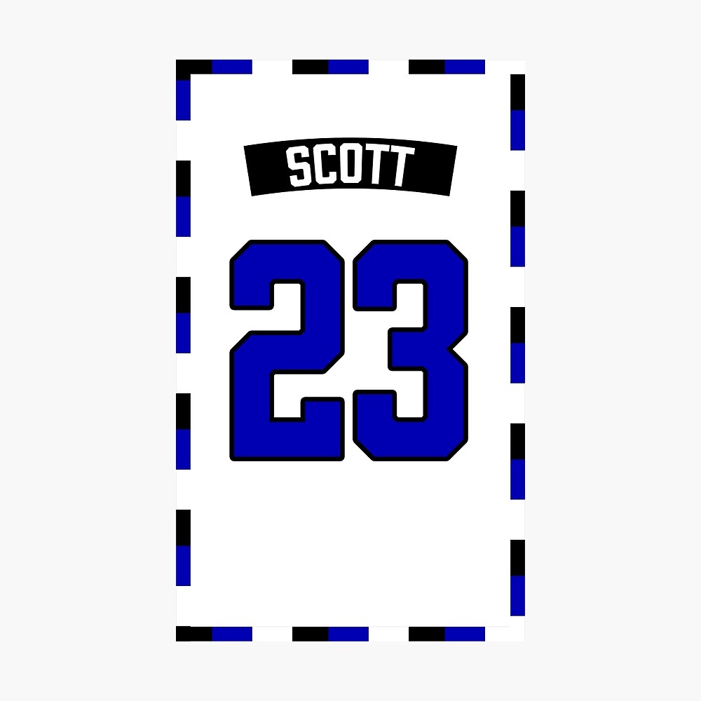 Nathan Scott One Tree Hill Basketball Jersey (White)  Poster for Sale by  LettersLucy