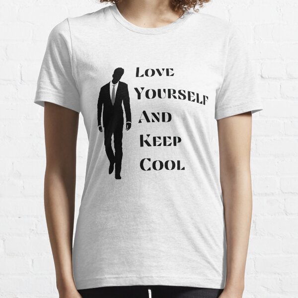 Vista previa del artículo con la obra «Love Yourself And Keep Cool Camiseta clásica», diseñado y vendido por lhousshop.