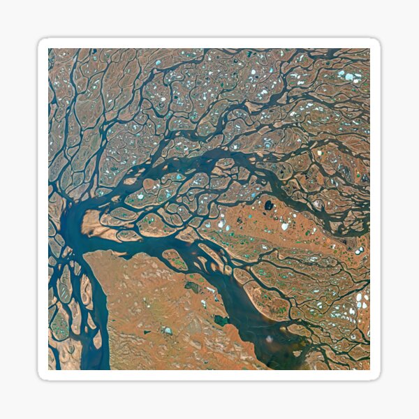 Lena river delta in Russia Sticker