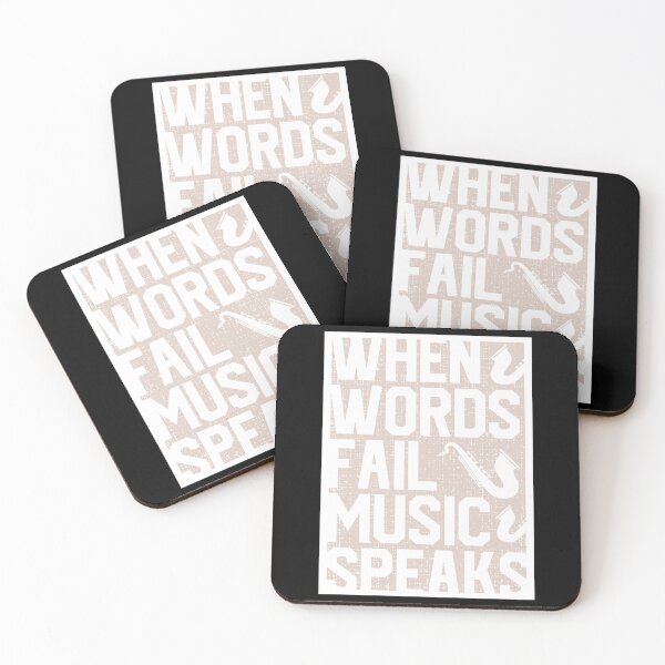 Item preview, When Words Fail Music Speaks designed and sold by mdnrsakib.