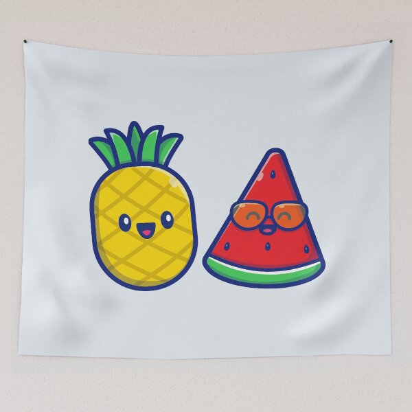 Item preview, Pineapple and Watermelon hanging out designed and sold by kalud-zoldyck.
