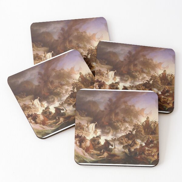 Item preview, Battle of Salamis painting designed and sold by ClassicalGreece.