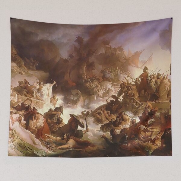 Item preview, Battle of Salamis painting designed and sold by ClassicalGreece.