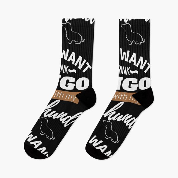 Item preview, I just want to drink Lungo and play with my Dachshund | black designed and sold by TheDachshund.