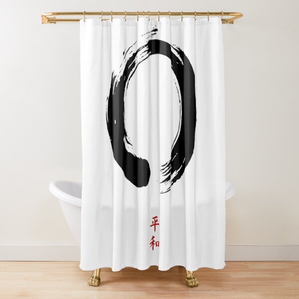 Zen Circle of Peace Shower Curtain