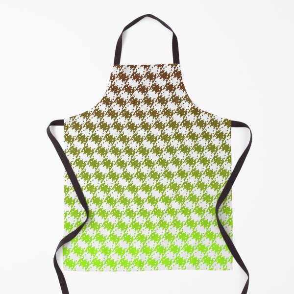 Item preview, Space Invader Dogtooth Pattern Brown and Lime Fade designed and sold by Quooki.