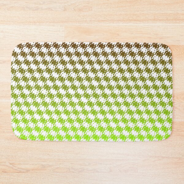 Item preview, Space Invader Dogtooth Pattern Brown and Lime Fade designed and sold by Quooki.