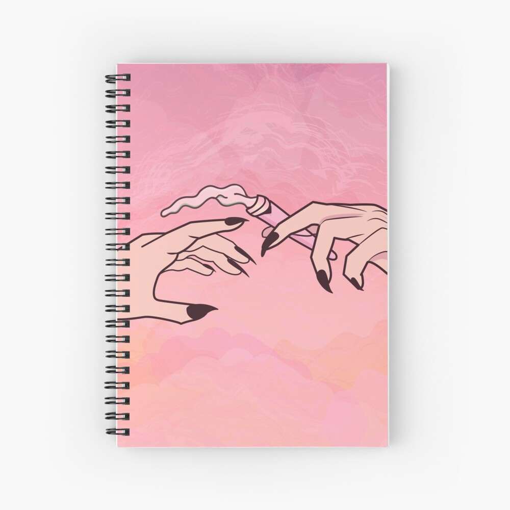 "hands retro aesthetic" Spiral Notebook for Sale by Bossin Redbubble