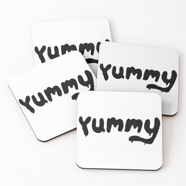 Item preview, Yummy in black letters designed and sold by MusicPopCulture.