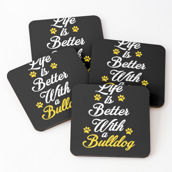 Item preview, Nothing lifts the spirits quote like seeing a happy bulldog. designed and sold by HMMOUCH.