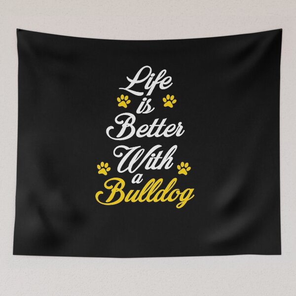 Item preview, Nothing lifts the spirits quote like seeing a happy bulldog. designed and sold by HMMOUCH.