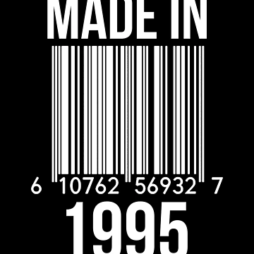 Artwork thumbnail, Made In 1995 by RandomStuffShop