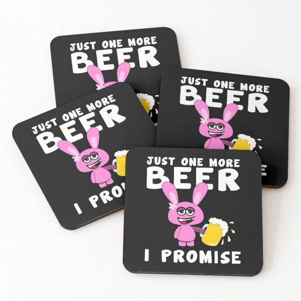 Item preview, Just One More Beer I Promise Pink Drunken Rabbit With A Beer designed and sold by Paulina Vanlife.