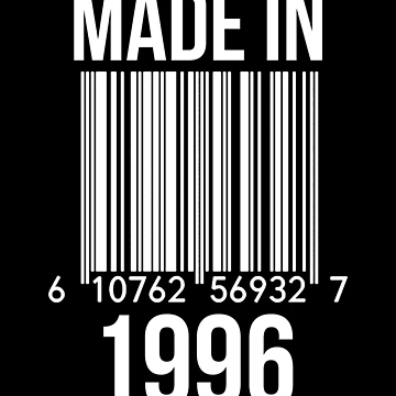 Artwork thumbnail, Made In 1996 by RandomStuffShop