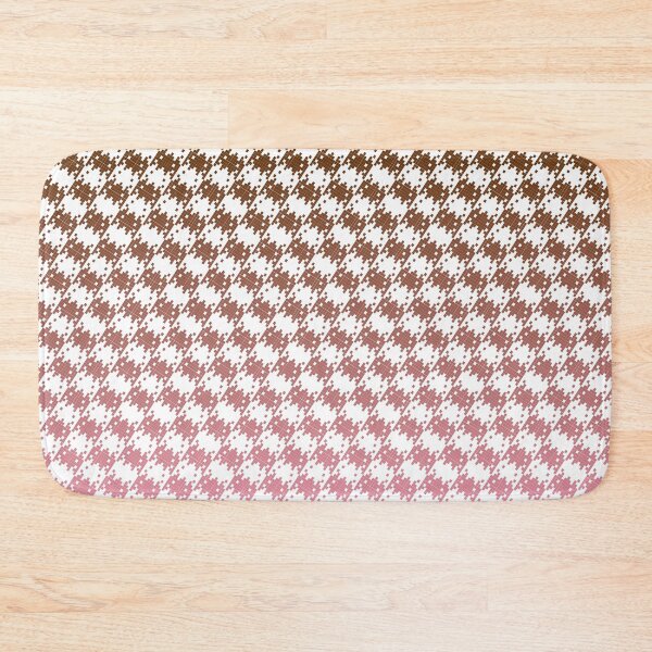 Item preview, Space Invader Dogtooth Pattern Brown and Pink Fade designed and sold by Quooki.