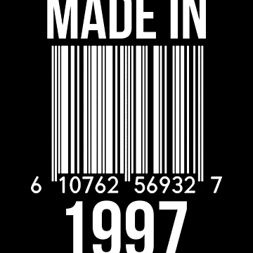 Artwork thumbnail, Made In 1997 by RandomStuffShop