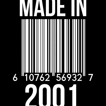 Artwork thumbnail, Made In 2001 by RandomStuffShop