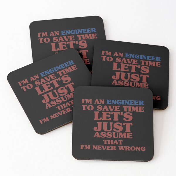 Item preview,  I'm An Engineer to save time Funny Quote designed and sold by thiag-o.