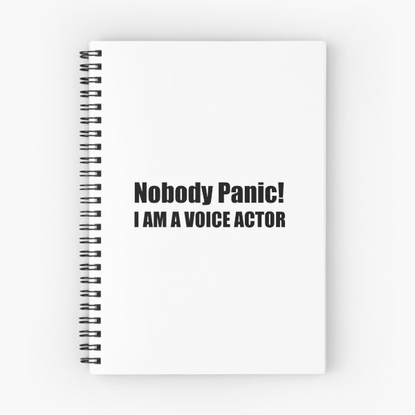 Item preview, Nobody panic i am a voice actor designed and sold by PixelCookieDsgn.