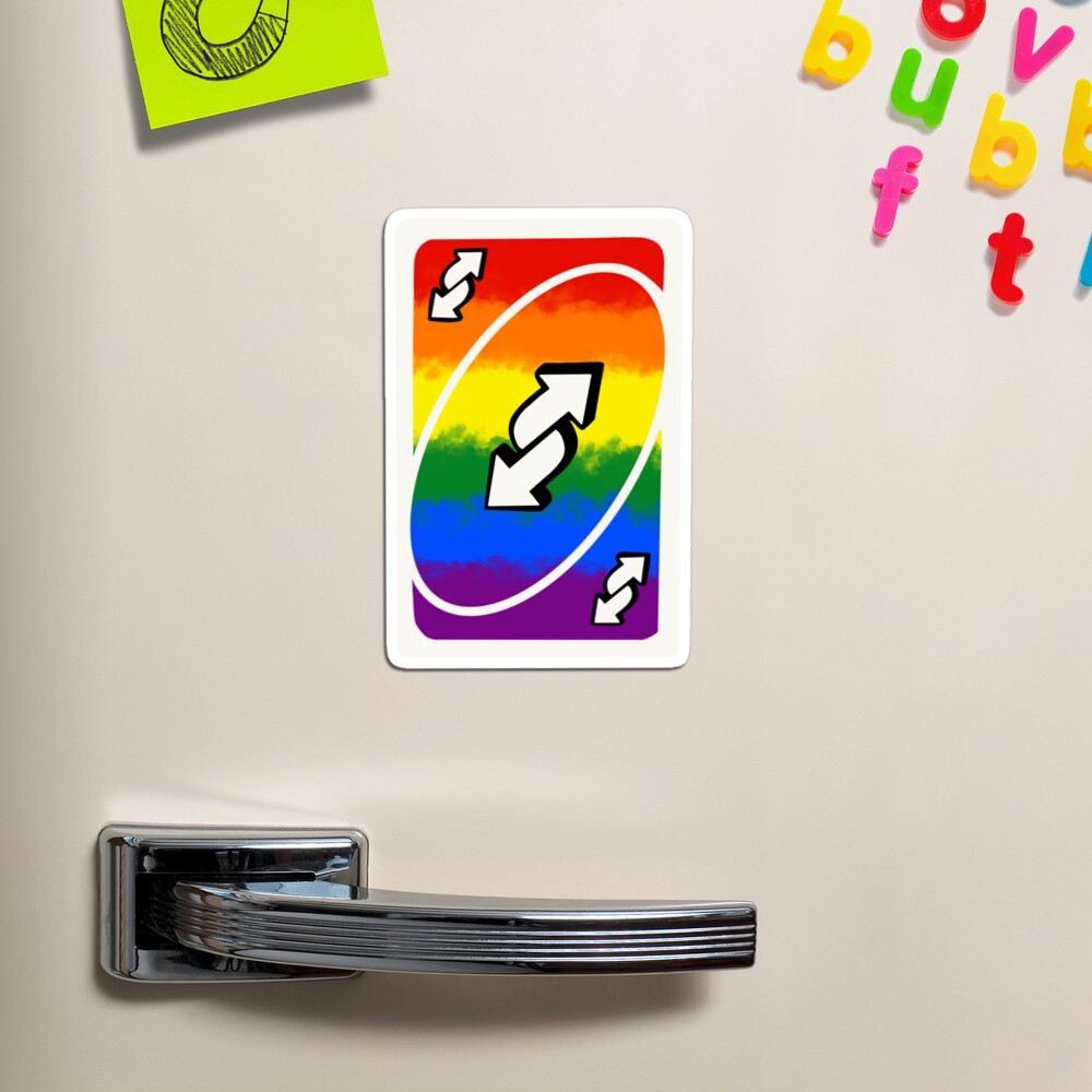 Gay Pride Uno Reverse Card Sticker for Sale by MlemingFox101