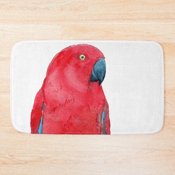 Item preview, eclectus parrot watercolor red designed and sold by L'Atelier Oranjade.