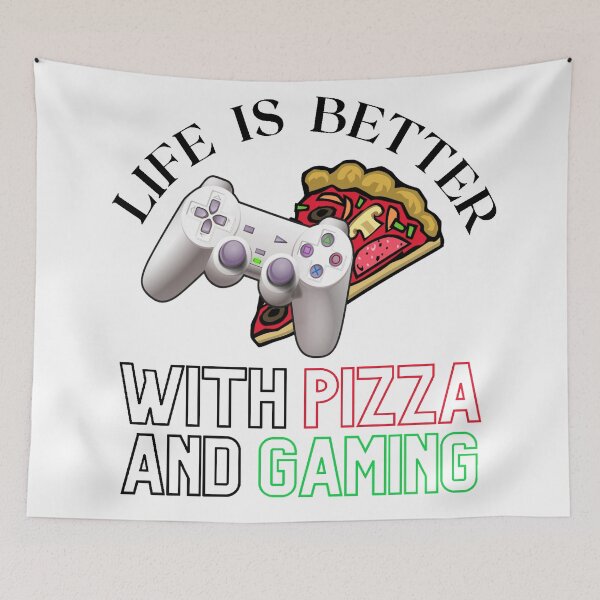 Item preview, Life Is Better With Pizza And Gaming designed and sold by TeesFashion.