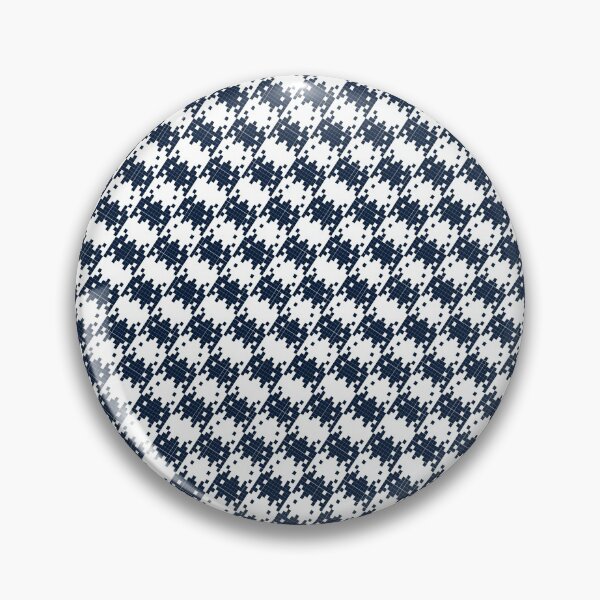 Item preview, Space Invader Dogtooth Pattern Navy designed and sold by Quooki.