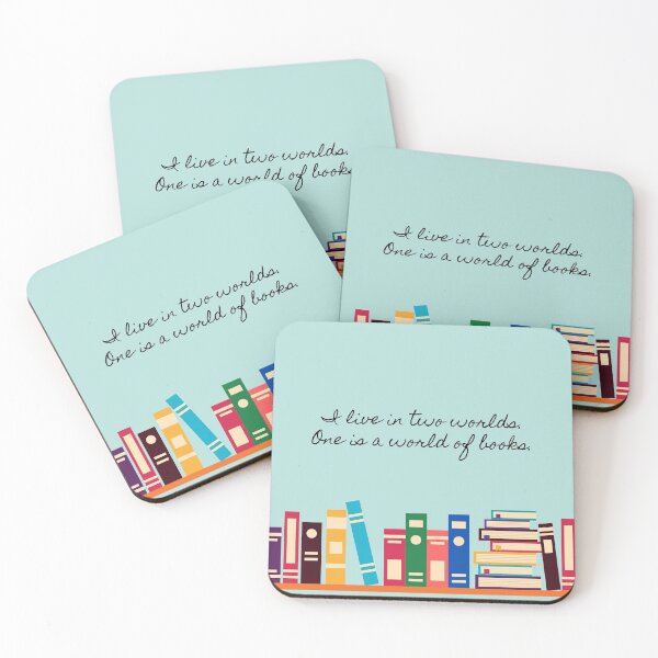 Item preview, A World of Books - Teal designed and sold by RebekahLanden.