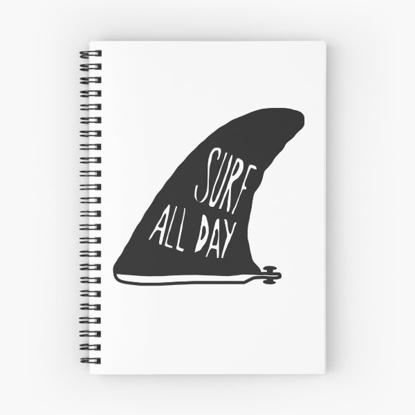 Item preview, Surf surfing surf all day quotes fin designed and sold by Tropical Blood.