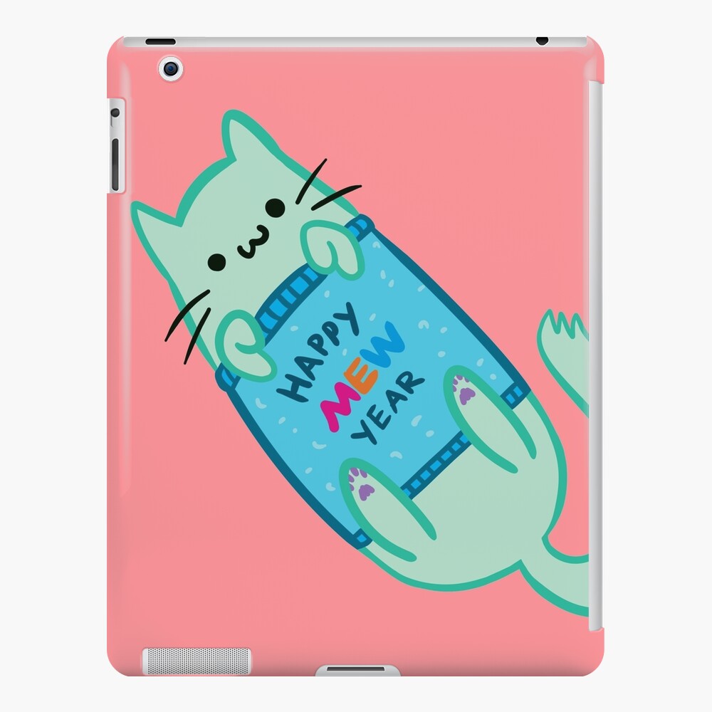 Happy MEW Year Cat #2 iPad Case & Skin