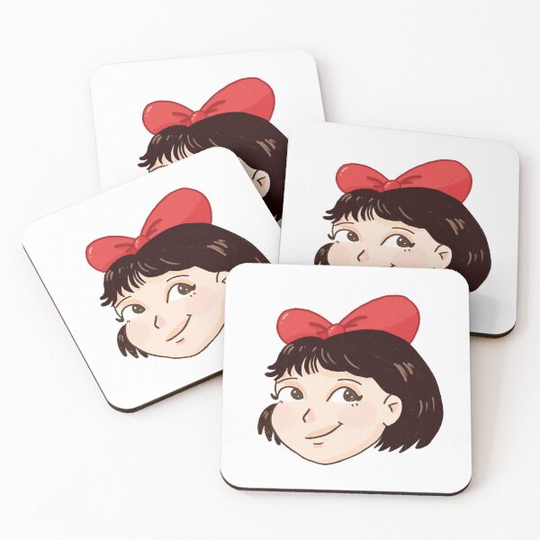 Item preview, Kiki Cute Anime Girl With Red Bow designed and sold by M3G4MERCH.