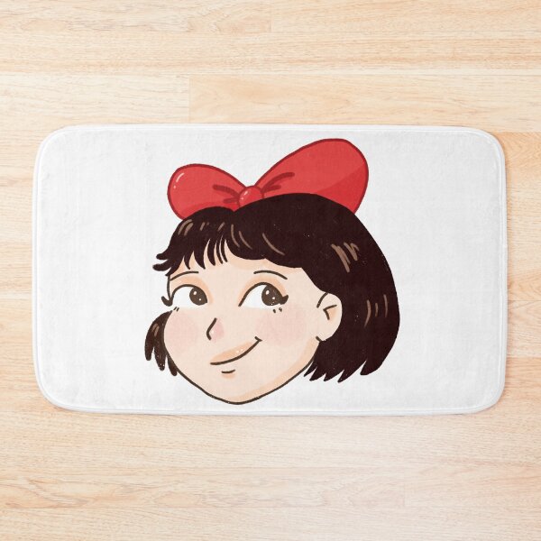 Item preview, Kiki Cute Anime Girl With Red Bow designed and sold by M3G4MERCH.