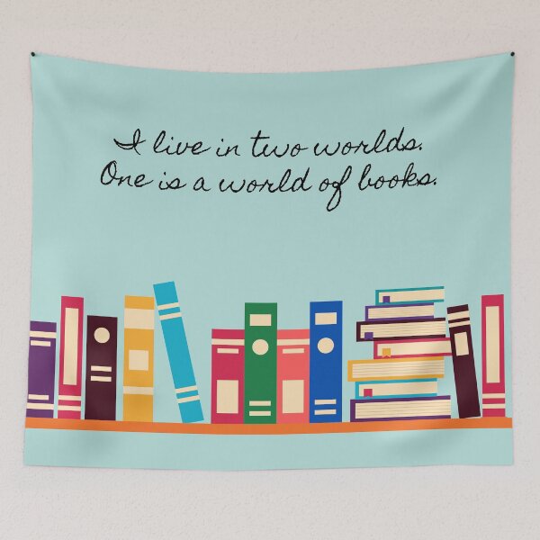 Item preview, A World of Books - Teal designed and sold by RebekahLanden.