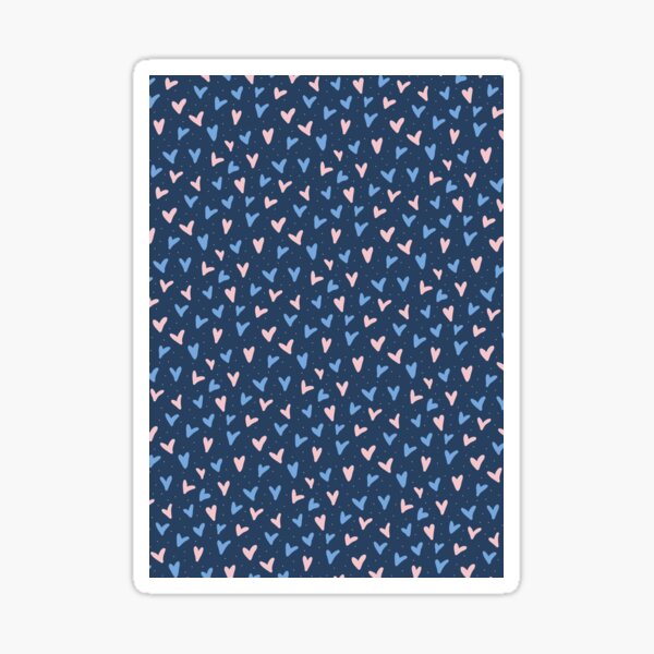 love you always, heart pattern Sticker