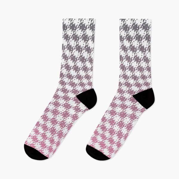 Item preview, Space Invader Dogtooth Pattern Grey and Pink Fade designed and sold by Quooki.