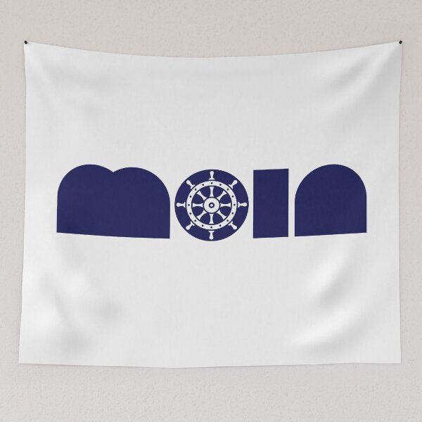 Item preview, Moin steering wheel (Low German / Plattdüütsch / Navy) designed and sold by Roderix.