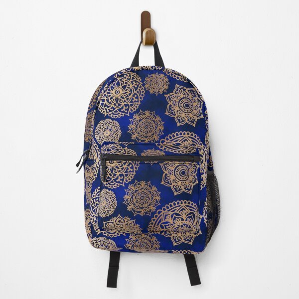 Item preview, Blue and Gold Mandala Pattern designed and sold by Julie Erin Designs.
