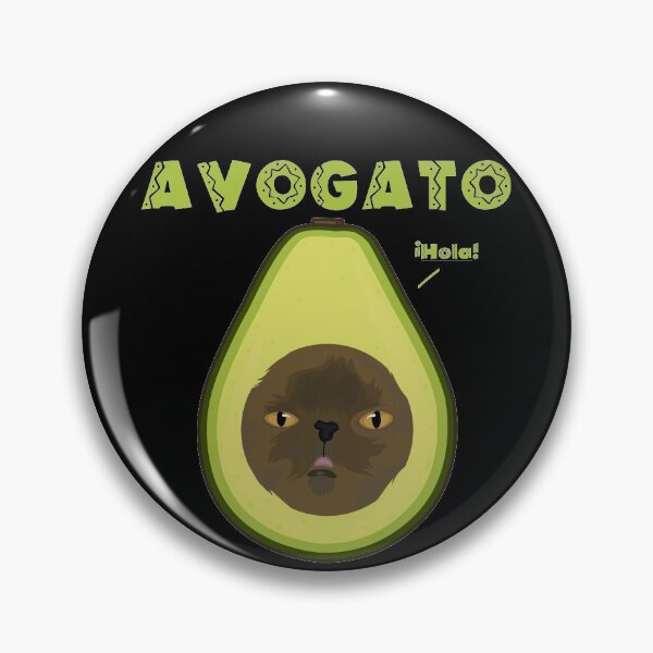 Item preview, Avogato Funny Avocado Cat Cute Face Graphic Novelty designed and sold by CelestialHCO.