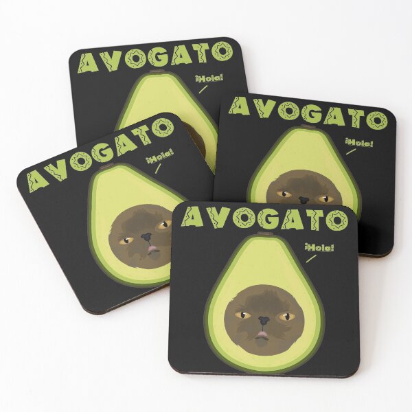 Item preview, Avogato Funny Avocado Cat Cute Face Graphic Novelty designed and sold by CelestialHCO.