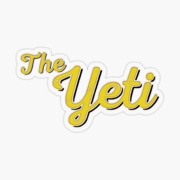 The Yeti Title Logo Transparent Sticker