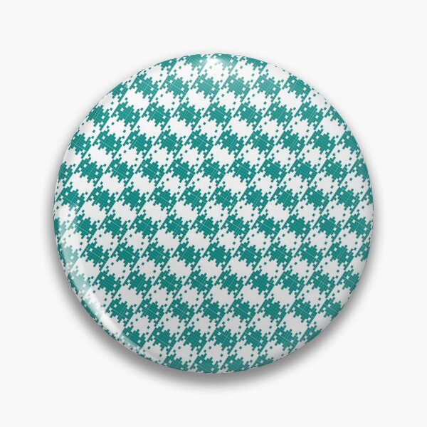 Item preview, Space Invader Dogtooth Pattern Teal designed and sold by Quooki.